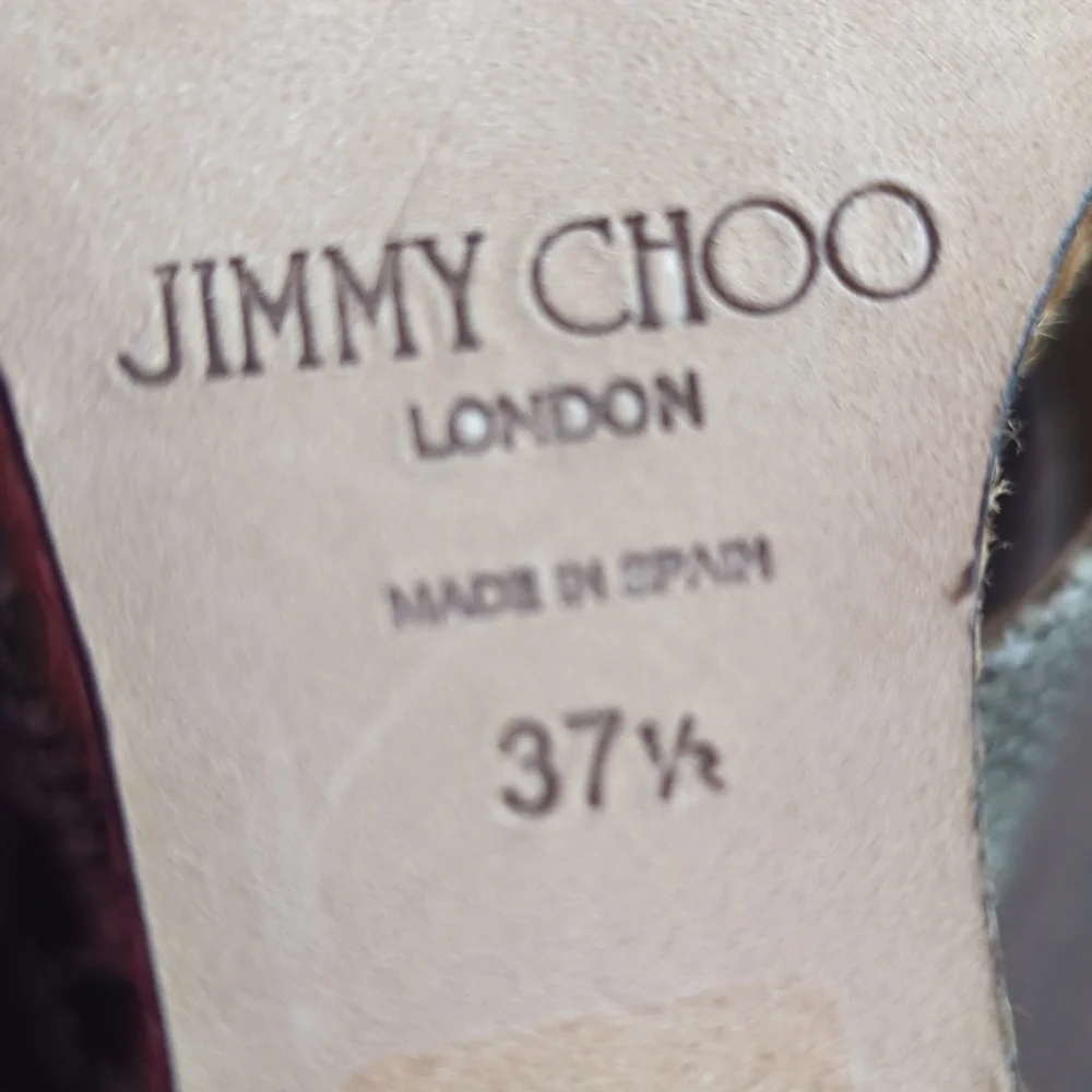 Jimmy Choo Snake Print Wedge Sandals - Picture 13 of 14